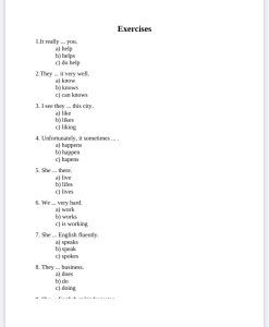 English Grammar Exercises With Answers part 1-艾瑞克网