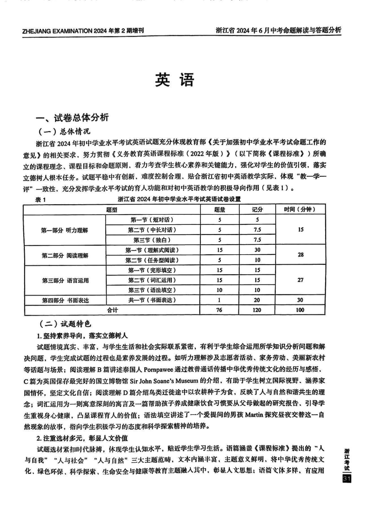 了解浙江中考英语出题方向-2024浙江中考英语命题解析-艾瑞克网