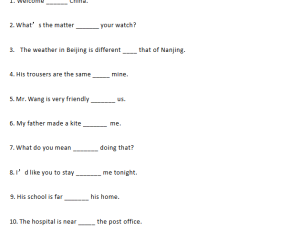 初中英语：练会这120道填空题，掌握初中英语所有重点句型！-艾瑞克网